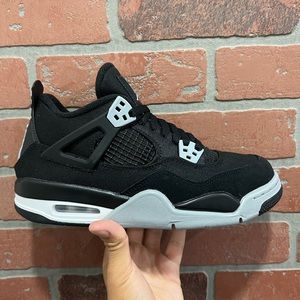 Jordan 4 black canvas